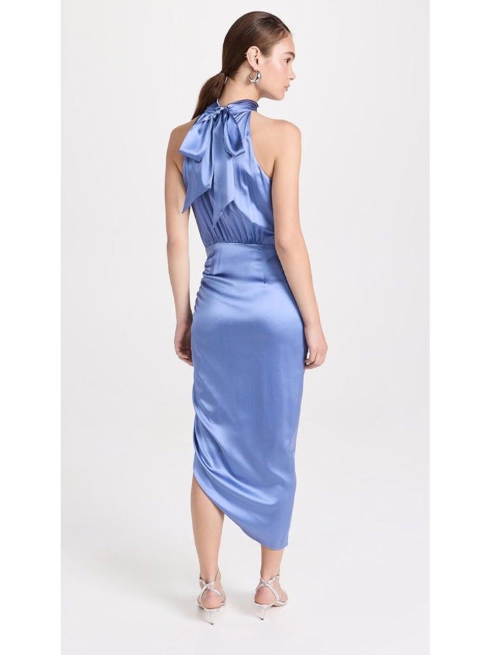 Veronica Beard Gabriella Silk Ruched Midi Dress NWT Size 4 - Picture 5 of 9
